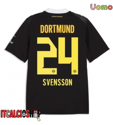 Borussia Dortmund Daniel Svensson #24 Seconda Maglia 2026-27 Manica Corta